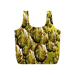 Melting Gold Drops Brighten Version Abstract Pattern Revised Edition Full Print Recycle Bags (s)  by Simbadda