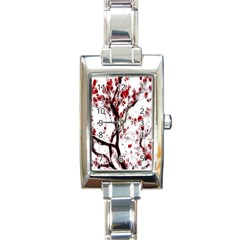 Tree Art Artistic Abstract Background Rectangle Italian Charm Watch