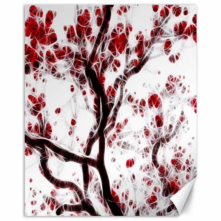 Tree Art Artistic Abstract Background Canvas 11  x 14  