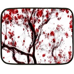 Tree Art Artistic Abstract Background Fleece Blanket (mini) by Simbadda