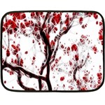 Tree Art Artistic Abstract Background Double Sided Fleece Blanket (Mini)  35 x27  Blanket Front