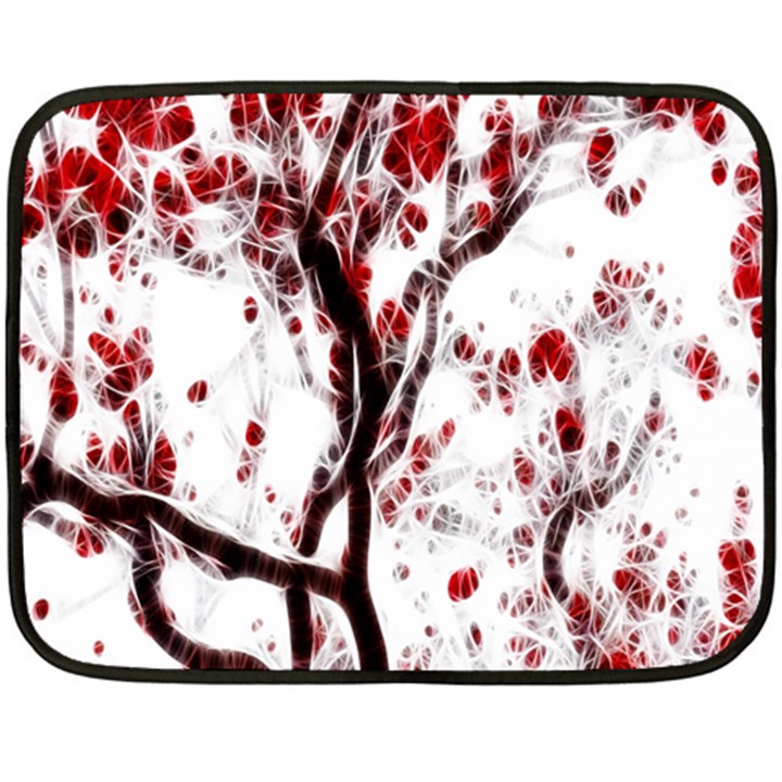 Tree Art Artistic Abstract Background Double Sided Fleece Blanket (Mini) 