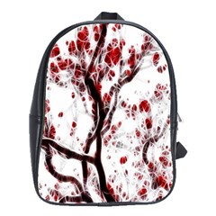 Tree Art Artistic Abstract Background School Bags(large)  by Simbadda