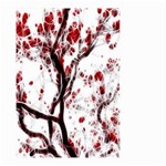 Tree Art Artistic Abstract Background Small Garden Flag (Two Sides) Back