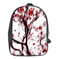 Tree Art Artistic Abstract Background School Bags (xl)  by Simbadda