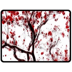 Tree Art Artistic Abstract Background Double Sided Fleece Blanket (large)  by Simbadda