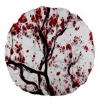 Tree Art Artistic Abstract Background Large 18  Premium Flano Round Cushions Front