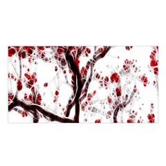 Tree Art Artistic Abstract Background Satin Shawl by Simbadda