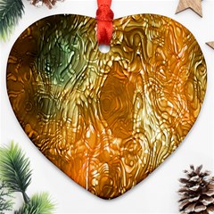 Light Effect Abstract Background Wallpaper Heart Ornament (two Sides) by Simbadda