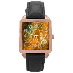 Light Effect Abstract Background Wallpaper Rose Gold Leather Watch 