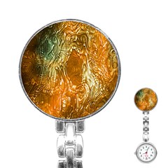 Light Effect Abstract Background Wallpaper Stainless Steel Nurses Watch by Simbadda