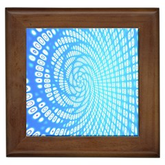 Abstract Pattern Neon Glow Background Framed Tiles by Simbadda