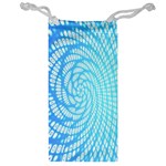 Abstract Pattern Neon Glow Background Jewelry Bag Front