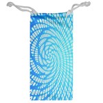 Abstract Pattern Neon Glow Background Jewelry Bag Back