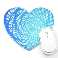 Abstract Pattern Neon Glow Background Heart Mousepads by Simbadda