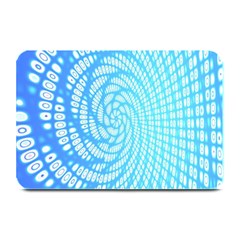 Abstract Pattern Neon Glow Background Plate Mats by Simbadda