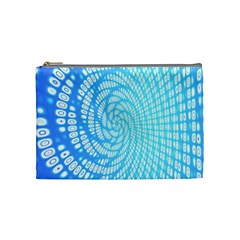 Abstract Pattern Neon Glow Background Cosmetic Bag (medium)  by Simbadda