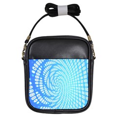 Abstract Pattern Neon Glow Background Girls Sling Bags by Simbadda