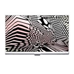 Abstract Fauna Pattern When Zebra And Giraffe Melt Together Business Card Holders Front