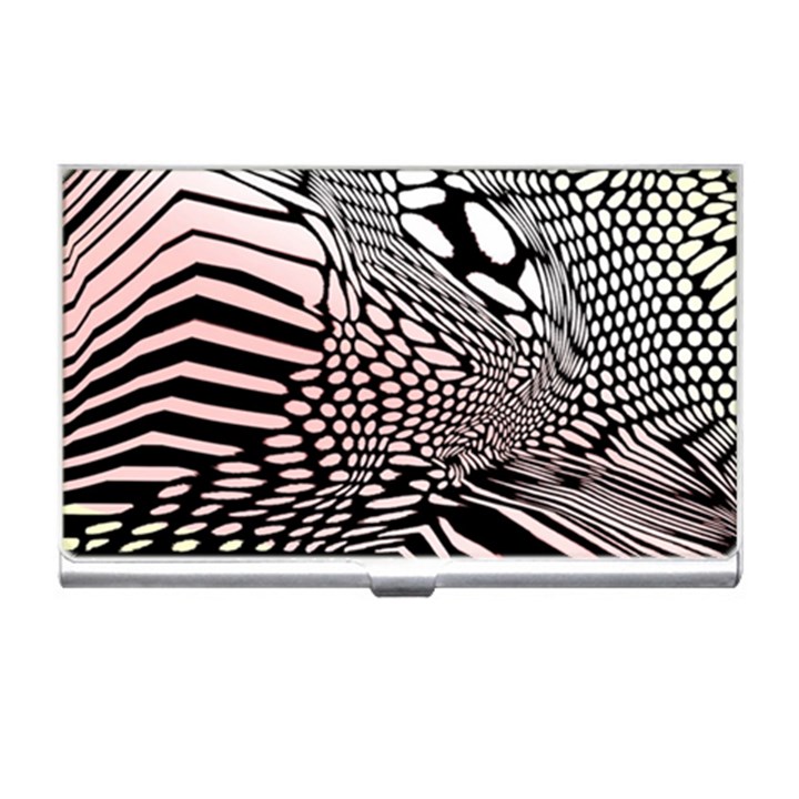 Abstract Fauna Pattern When Zebra And Giraffe Melt Together Business Card Holders