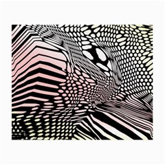 Abstract Fauna Pattern When Zebra And Giraffe Melt Together Small Glasses Cloth by Simbadda