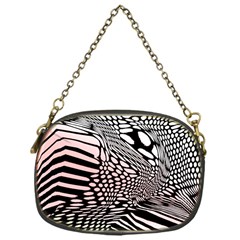 Abstract Fauna Pattern When Zebra And Giraffe Melt Together Chain Purses (one Side)  by Simbadda