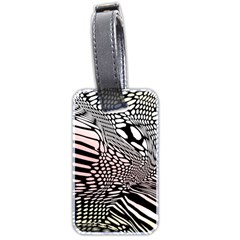 Abstract Fauna Pattern When Zebra And Giraffe Melt Together Luggage Tags (two Sides)