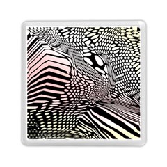 Abstract Fauna Pattern When Zebra And Giraffe Melt Together Memory Card Reader (square)  by Simbadda