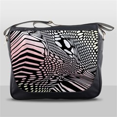 Abstract Fauna Pattern When Zebra And Giraffe Melt Together Messenger Bags by Simbadda