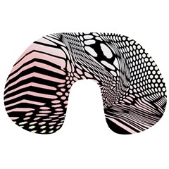 Abstract Fauna Pattern When Zebra And Giraffe Melt Together Travel Neck Pillows by Simbadda