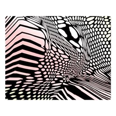 Abstract Fauna Pattern When Zebra And Giraffe Melt Together Double Sided Flano Blanket (large)  by Simbadda