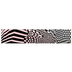 Abstract Fauna Pattern When Zebra And Giraffe Melt Together Flano Scarf (small) by Simbadda