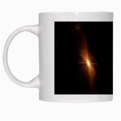 Star Lights Abstract Colourful Star Light Background White Mugs by Simbadda