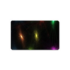 Star Lights Abstract Colourful Star Light Background Magnet (name Card) by Simbadda