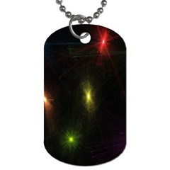 Star Lights Abstract Colourful Star Light Background Dog Tag (one Side) by Simbadda