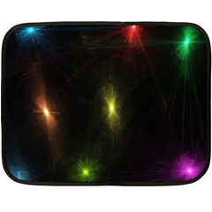 Star Lights Abstract Colourful Star Light Background Fleece Blanket (mini) by Simbadda