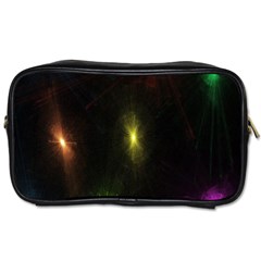 Star Lights Abstract Colourful Star Light Background Toiletries Bags by Simbadda