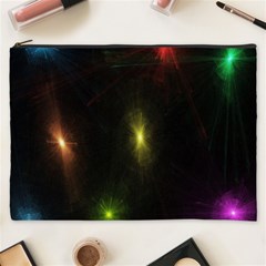 Star Lights Abstract Colourful Star Light Background Cosmetic Bag (xxxl)  by Simbadda