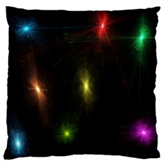 Star Lights Abstract Colourful Star Light Background Standard Flano Cushion Case (two Sides) by Simbadda