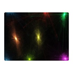 Star Lights Abstract Colourful Star Light Background Double Sided Flano Blanket (mini)  by Simbadda