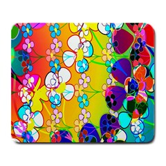 Abstract Flowers Design Large Mousepads by Simbadda