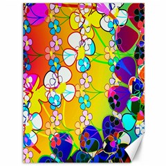 Abstract Flowers Design Canvas 36  X 48   by Simbadda