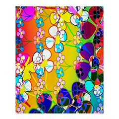 Abstract Flowers Design Shower Curtain 60  X 72  (medium)  by Simbadda