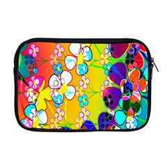 Abstract Flowers Design Apple Macbook Pro 17  Zipper Case by Simbadda