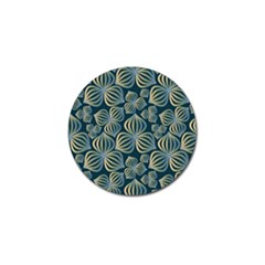 Gradient Flowers Abstract Background Golf Ball Marker by Simbadda