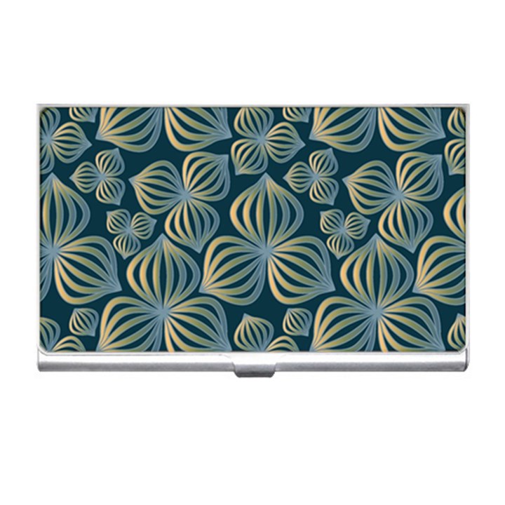 Gradient Flowers Abstract Background Business Card Holders