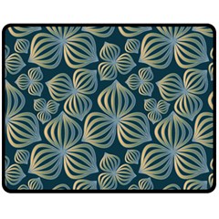 Gradient Flowers Abstract Background Fleece Blanket (medium)  by Simbadda