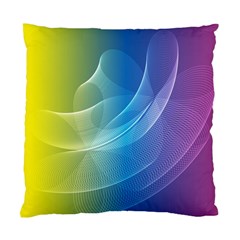 Colorful Guilloche Spiral Pattern Background Standard Cushion Case (two Sides) by Simbadda