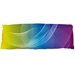 Colorful Guilloche Spiral Pattern Background Body Pillow Case Dakimakura (two Sides) by Simbadda