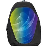 Colorful Guilloche Spiral Pattern Background Backpack Bag Front